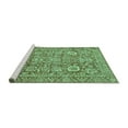 thumbnail image 2 of Ahgly Company Machine Washable Indoor Round Oriental Turquoise Blue Traditional Area Rugs, 6' Round, 2 of 4