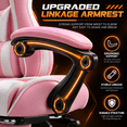 thumbnail image 4 of Ergonomic Gaming Chair with Footrest, High Back PU Leather Computer Video Game Desk Chair with Lumbar Support and Headrest, Reclining Swivel Executive Office Chair, 4 of 8