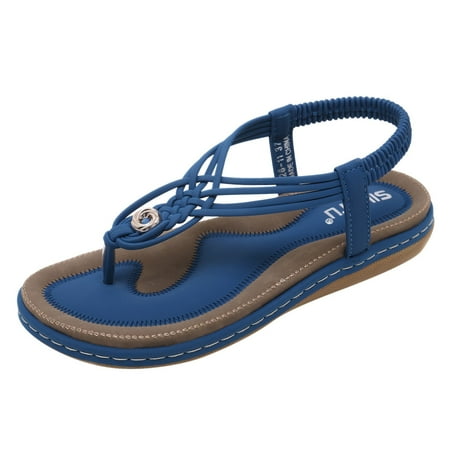 

WANYNG Flat Women s Spring Fashion Style Metal Summer Shoes And Sandals Bohemian Women s Sandals Cat 8 Womens Rhinestone Sandals 8