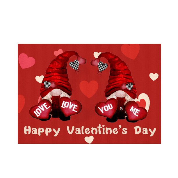 Día de San Valentín Alfombra Love Living Room Dormitorio Felpudo Holiday Floor Mat Gift Mat 80x120CM Wmkox8yii HFSH6341