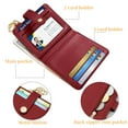 thumbnail image 3 of Kabuer Women's Slim Wallet, Credit Card Holder with Keychain, ID Window, Leather, 3 of 7