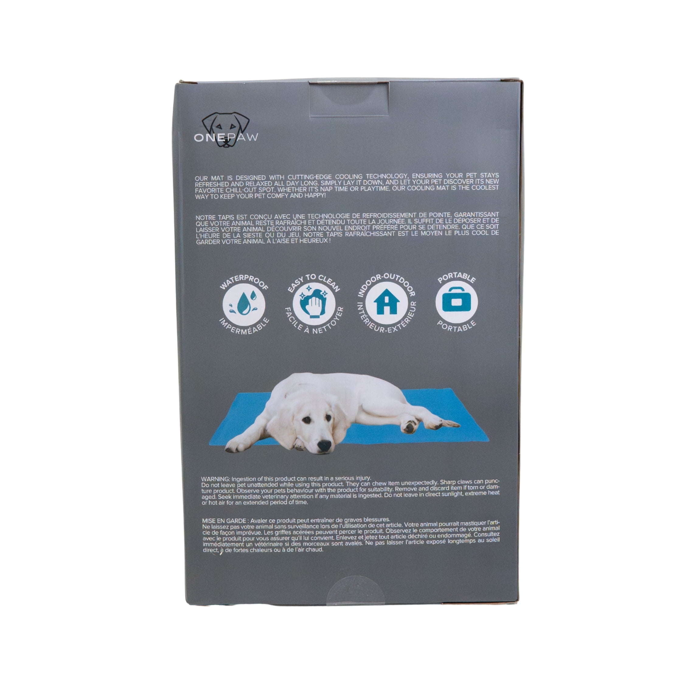 One Paw, Dog Cooling Mat, 2 Side Reversible, Multiple Sizes, Small, 20x25"