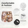 thumbnail image 4 of Balery Colorful Seashells Pantalones cortos deportivos para mujer con forro y dos bolsillos, elásticos, para entrenamiento, gimnasio, yoga-Small, 4 of 7