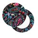 thumbnail image 2 of Balery Paisley Fundas de asiento para taburete de bar redondo de tela de terciopelo ajustables que protegen de arañazos y manchas para sillas de 14 a 17 pulgadas.-12 inch, 2 of 7