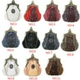 thumbnail image 2 of Guardurnaity Bolso de mano de fiesta con bordado de cuentas antiguas para mujer, bolso de mano de fiesta vintage, bolso de noche con lentejuelas, Bolsas de mensajero y de hombro burdeos, 2 of 6