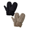 thumbnail image 2 of BadPiggies 2 Pairs Women's Winter Gloves Warm Lining Mittens, Cozy Knit Thick Hand Warmer Glove Mitten for Cold Weather, 2 of 8