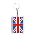 thumbnail image 4 of Flag Keychain Acrylic Key Ring for Bags Keys Travel Souvenirs | Double-Sided Fade-Resistant Print | Lightweight Sturdy Metal Chain | Decorative Accessory for Purses Wallets Car Keys, 4 of 5