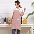 thumbnail image 4 of Cotto Linen Striped Apron With Thin Cotton Fabric Waistband For Stain Oil Resistance Coffee Overalls Apron Kitchen Accessories, 4 of 9