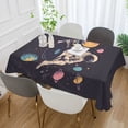 thumbnail image 2 of Yayeee Tablecloths 60" x 90" Rectangle Wrinkle Resistant Party Table Cover, Pink Record, 2 of 8
