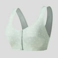 thumbnail image 2 of vigerkar Daisy Bras for Older Women Front Closure Plus Size Womens Bras No Underwire Front Clasp Bras for Seniors Light Green, 5XL, 2 of 3