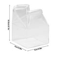thumbnail image 1 of Vidrio transparente Leche Recipiente de leche Novedad Forma de la casa Tazas de agua con leche Mini tazas de café Taza de jugo Recoger botella Vertedor Recipiente de cartón 250 ml/8 oz leche jarra, 1 of 8