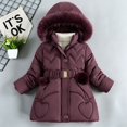 thumbnail image 4 of Aayomet Little Girls Winter Dress Coats Fleece Jacket Heavyweight Clothes Kids Outwear, 4 of 9