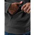 thumbnail image 2 of Wrangler Workwear Men's & Big Men's Full Zip Sherpa Lined Hooded Sweatshirt, Sizes S-5XL, 2 of 8