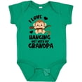 thumbnail image 3 of Inktastic Monkey I Love Hanging out with My Grandpa Boys or Girls Baby Bodysuit, 3 of 5
