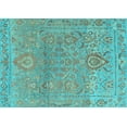 thumbnail image 1 of Ahgly Company Indoor Rectangle Oriental Light Blue Traditional Area Rugs, 8' x 12', 1 of 4