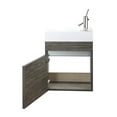 thumbnail image 3 of Cutler Kitchen and Bath Piccolo 18" Space Saver Wood Bathroom Vanity in Oak, 3 of 7