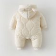 thumbnail image 5 of LRen Girls Down Coat Winter Warm Hooded Jacket Outerwear For Baby Toddler 0-24 Months,White,6-12 Months, 5 of 5