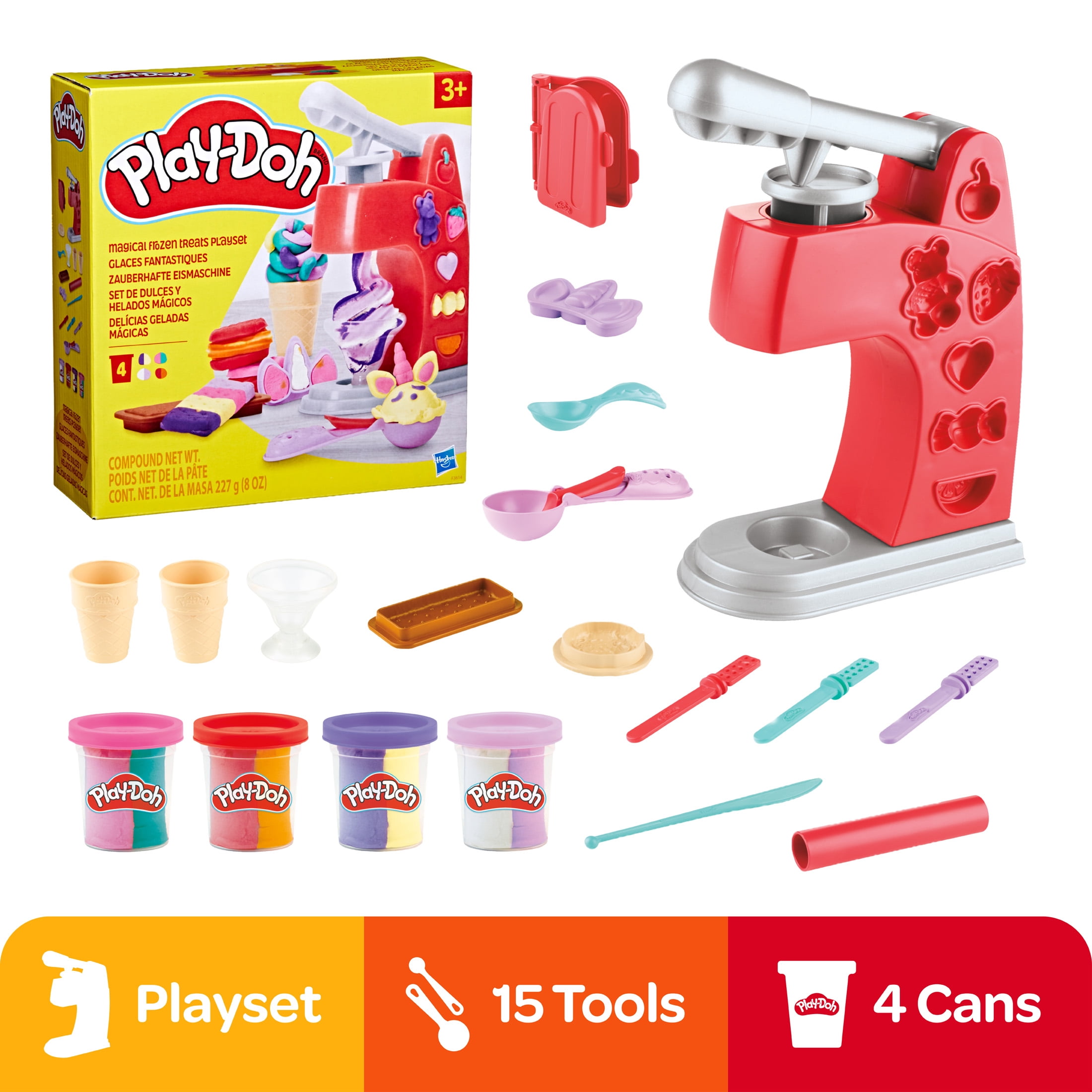 Play-Doh Drizzy Ice Cream Playset with Drizzle Compound & 6 Non
