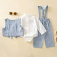 thumbnail image 7 of Ruiwill Infant Boy Outfits Fall Winter Boys Clothing Sets Size 12-18 Months Solid Color Long Sleeve Tops And Pants Set, 7 of 7