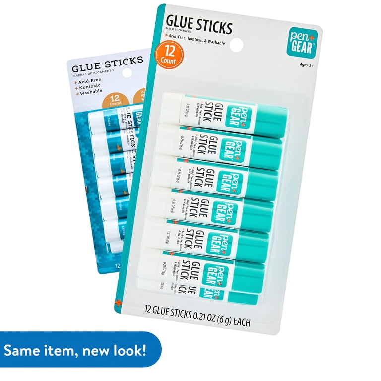 Pen+Gear Washable Glue Sticks, White, 24-Count photo 3