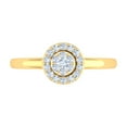 thumbnail image 3 of 1/4 Carat Cluster Diamond Ring in 14K Yellow Gold (Ring Size 9) (I1-I2 Clarity), 3 of 4
