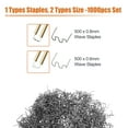 thumbnail image 3 of Unique Bargains 1000 Pcs Hot Staples Stainless Steel Silver Tone 0.6 0.8mm, 3 of 6