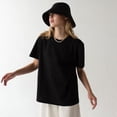 thumbnail image 3 of 100% Cotton Short Sleeve T-Shirt - 2024 Summer New Women's Fashion Casual Home and Office Versatile Round Neck Tee, 3 of 6