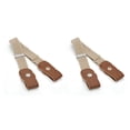 thumbnail image 4 of Qarigey Cinturones Sin hebilla Longitud ajustable Accesorios de ropa Cuero de imitación Combina fácilmente Cumpleaños Niños pequeños para Caqui 2Conjunto, 4 of 6