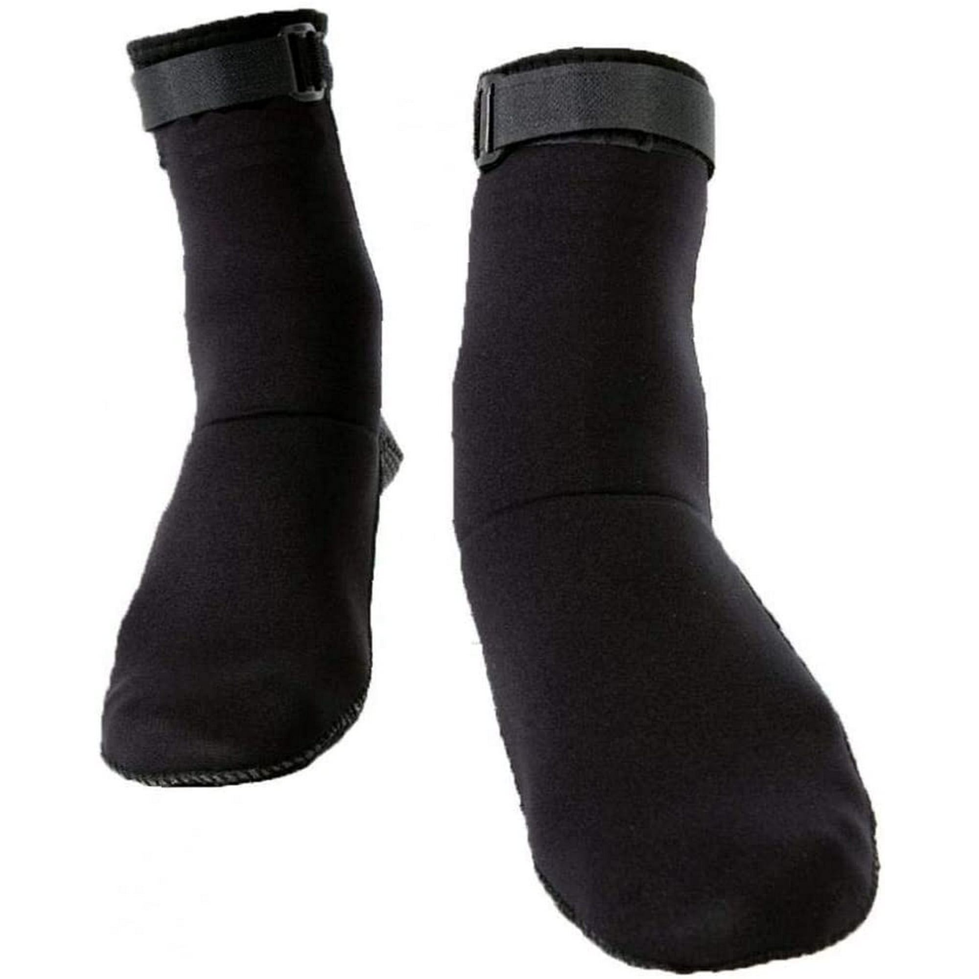 Jew Water Socks 3mm Neoprene Socks Anti Slip Wetsuit Boots Fin Swim Socks For Snorkeling Kayak Swimming Water Sports 1set Black L