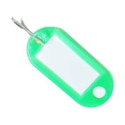SagaSave 100 Pcs Key Labels Keychain Key ID Tag Name Tag Ring Keychain Plastic