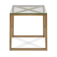thumbnail image 3 of Evelyn&Zoe Dixon 20" Wide Square Side Table in Brass, 3 of 7