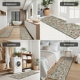 thumbnail image 5 of Gray Christmas Icon Pattern Kitchen Rugs Sets Of 3,Kitchen Runner Rugs Non Skid Washable,Decorative Kitchen Floor Mats for Kitchen,Sink,Laundry,17"x30"+ 17"x47" + 17"x59", 5 of 6