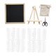thumbnail image 2 of Tablero de letras de fieltro con soporte Tablero de menú Tableros de letreros decorativos intercambiables Escritorio Negro, 2 of 9