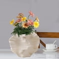thumbnail image 6 of Baoblaze Ceramic Flower Vase Modern Art Plant Holder for Kitchen Dining Room Birthday White Large, 6 of 8