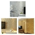 thumbnail image 4 of Damask Embossed Wallpaper Roll Household Supplies Ornaments Bedroom Wall Coverings Floral Luxury Wall Paper, 4 of 9