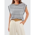 thumbnail image 5 of XCHQRTI Women's Casual Cap Sleeve Tank Tops Summer Trendy Dressy Sleeveless Vest Ladies Tee Tops, 5 of 6