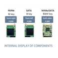 thumbnail image 3 of Injueey Adaptador profesional de SSD a PCI-e 4,0 Gen4, convertidor de tarjeta PCIE X16 ligero con carcasa de aluminio, tarjetas de extensión a Cables de computadora Negro, 3 of 6