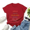 thumbnail image 2 of Charlylifestyle Fall And Autumn Things Handwritten Text Design Short Sleeve T-shirt for Men and Women, 2 of 4