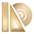 thumbnail image 1 of High-quality Plastic Drafting Ruler Set, Transparent Triangle Ruler Protractor Set, Clear And Accurate Scale Lines, Geometry Scale Ruler For Architecture Engineering Arts, 1 of 5