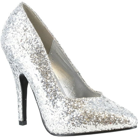 Image of 511-Glitter Adult Shoes Silver - Size 10