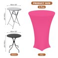 thumbnail image 2 of Mantel de cóctel de spandex Uxcell 2 Pcs Rosa Pink 32" Diámetro x 43" Altura, 2 of 7
