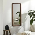 thumbnail image 5 of Farmhouse Long Mirrors for Bedroom 16 X 43 Inch, Leaning Rustic Wood Frame Full Length Mirror, Rectangle Floor Length Mirror, Hanging Full Length Mirror Wall Decor for Living Room, 5 of 8