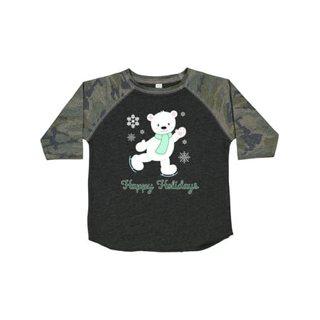 

Inktastic Happy Holiday Polar Bear Gift Toddler Boy or Toddler Girl T-Shirt