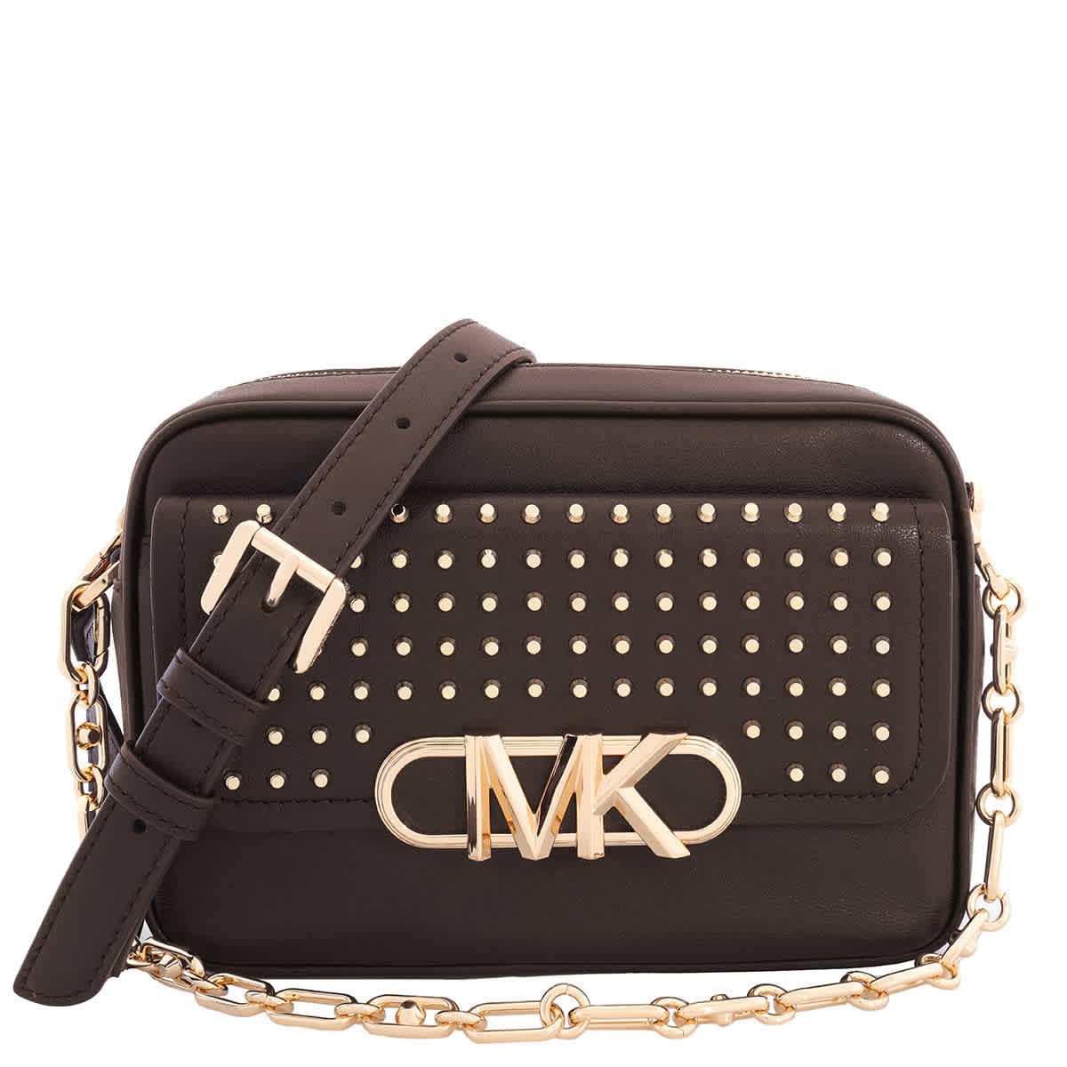 Michael Kors Bedford Legacy Extra Small Duffle Crossbody Bag Brown