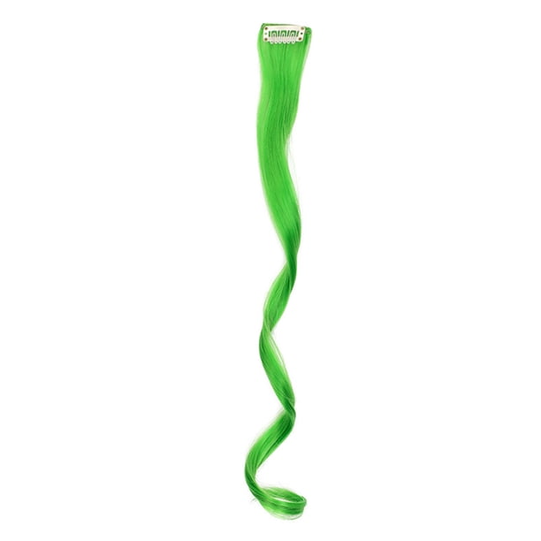 Sonducket Extensión de cabello con clip para mujer, extensiones rectas de colores, peluca de moda, decoración de club, accesorios de estilo Type3 NO3