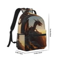 thumbnail image 2 of Goofa Seaside Sunset Cool Dragon Pattern Comfortable Student Backpack - Ergonomic Design, Durable, Water-Resistant, Multi-Compartment,Travel, and Outdoor Activities, 2 of 5