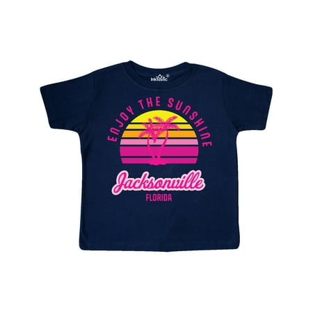 

Inktastic Summer Enjoy the Sunshine Jacksonville Florida in Pink Gift Toddler Boy or Toddler Girl T-Shirt