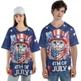 thumbnail image 4 of Patriotic Scottish Fold Celebrates 4th of July All Over Print 3D Baseball Shirt Cat Lover Kitten Owner Gifts Softball Sport - 02009, 4 of 6
