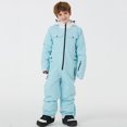 thumbnail image 2 of AWZXDE Boys All Season Insulated Snowsuit Jumpsuit For Skiing Outdoor Winter Activities Thermal Windproof Soft Kids Romper Baby Winter Suit Blue, 2 of 9