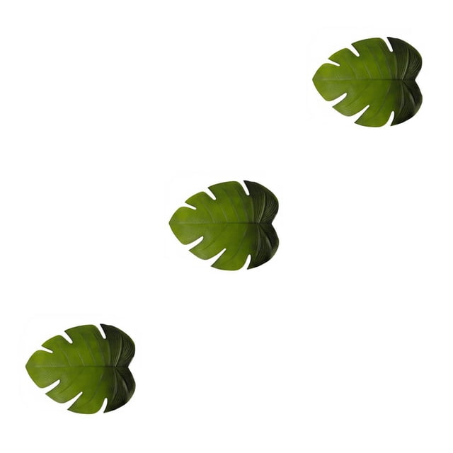Toystoory Hoja de mantel Elenxs con forma de hoja verde, alfombrilla aislante de EVA, alfombrilla de palma Tropical de simulación, alfombrilla de cocina Type5 NO5 Toystoory CBP083963